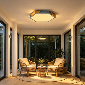 Modern Flush Mount Hexagonal LED Ceiling Lights for Hallway