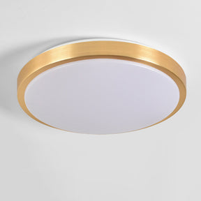 Gold Minimalist Aluminum Round LED Ceiling Lights For Living Room