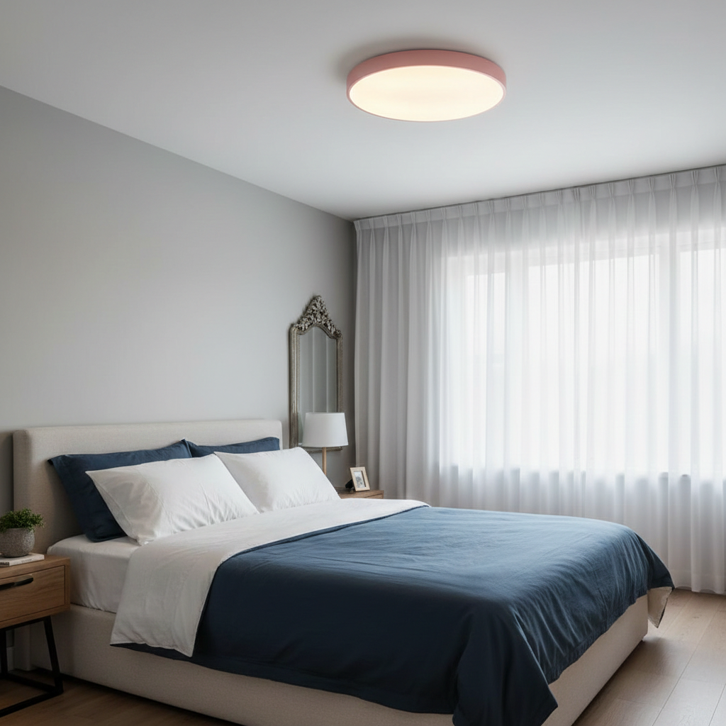 Minimalist Colorful Energy Efficient Flush Mount LED Ceiling Light