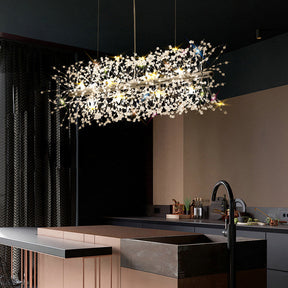 Nordic Luxury Crystal Dining Pendant Light for Kitchen Island