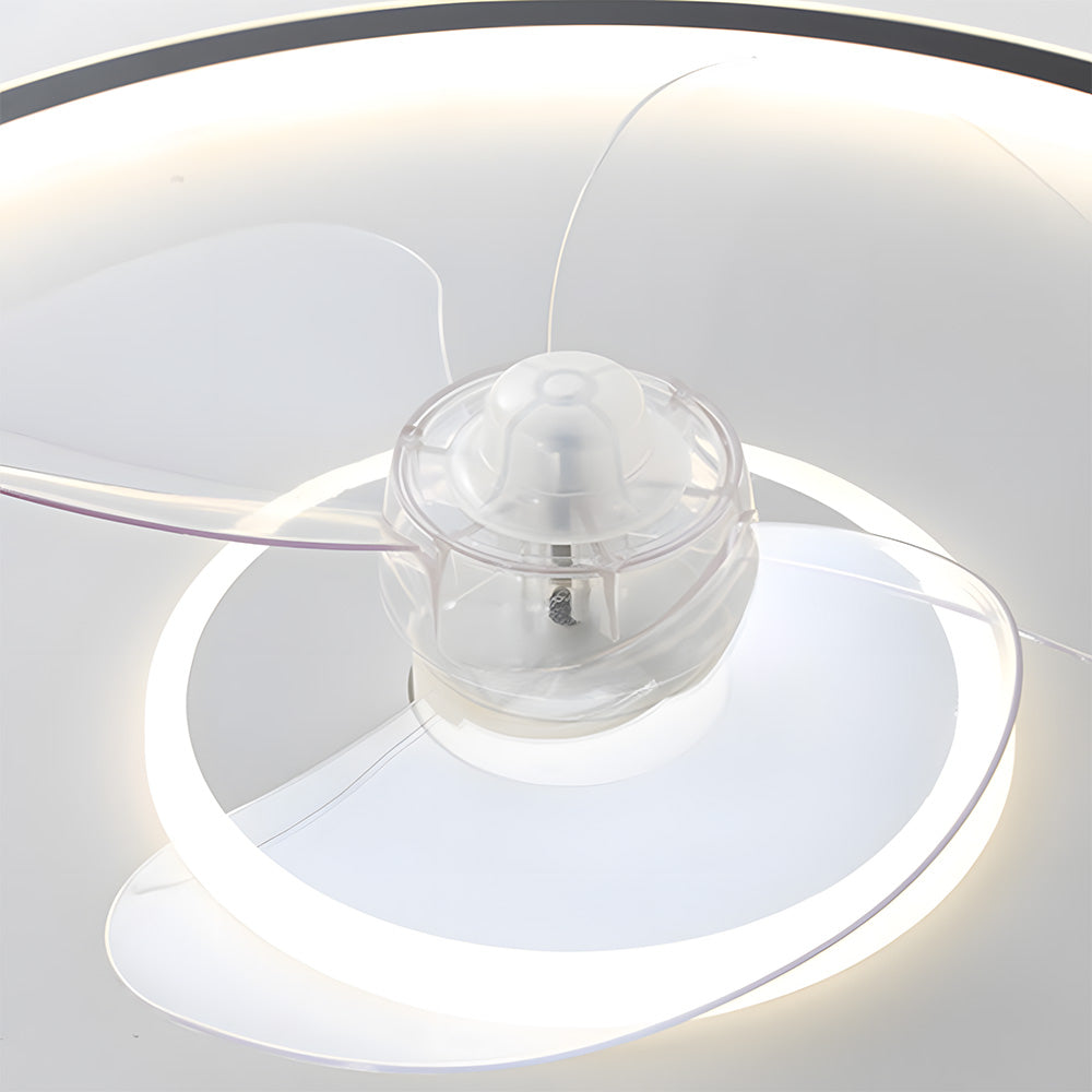 Modern LED Dimmable Ceiling Light Fan With Remote Light 6-Speed Adjustable Wind Speed