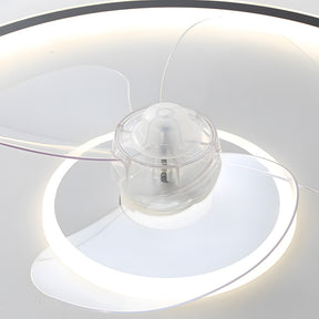 Modern LED Dimmable Ceiling Light Fan With Remote Light 6-Speed Adjustable Wind Speed
