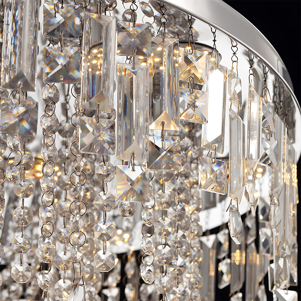 Luxury Crystal Ceiling Chandelier Lamp for Dining Room Living Room Bedroom