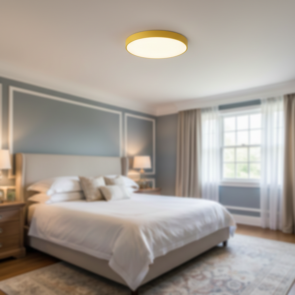 Minimalist Colorful Energy Efficient Flush Mount LED Ceiling Light