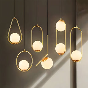 Nordic Luxury Glass Pendant Lights for Kitchen Island Dining Room
