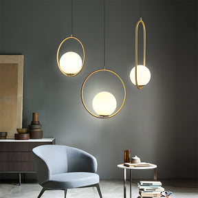 Nordic Luxury Glass Pendant Lights for Kitchen Island Dining Room