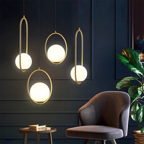 Nordic Luxury Glass Pendant Lights for Kitchen Island Dining Room