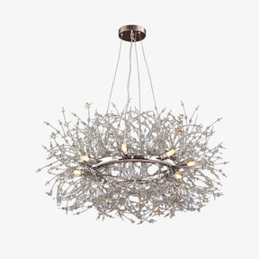 Modern Luxury Crystal Ring Chandelier for Living Room Dining Room