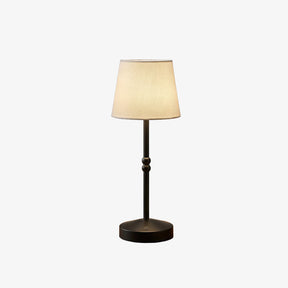 Nordic Vintage Fabric Rechargeable Dimmable Touch Table Lamp for Bedroom