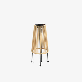 Outdoor Waterproof Solar Rattan Floor Lamps for Patio Garden Porch