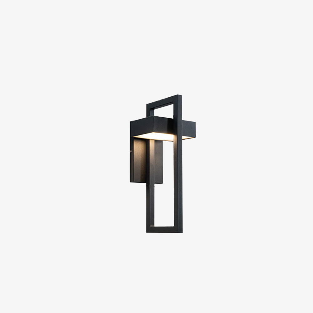Modern Waterproof Geometric Outdoor Wall Lights for Porch Entrance