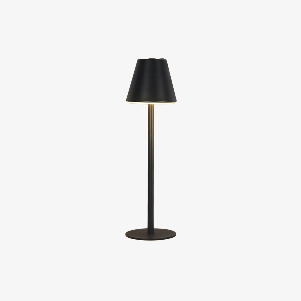 Tall-Stem Mushroom Acrylic Rechargeable Touch Control Table Lamp for Bedroom