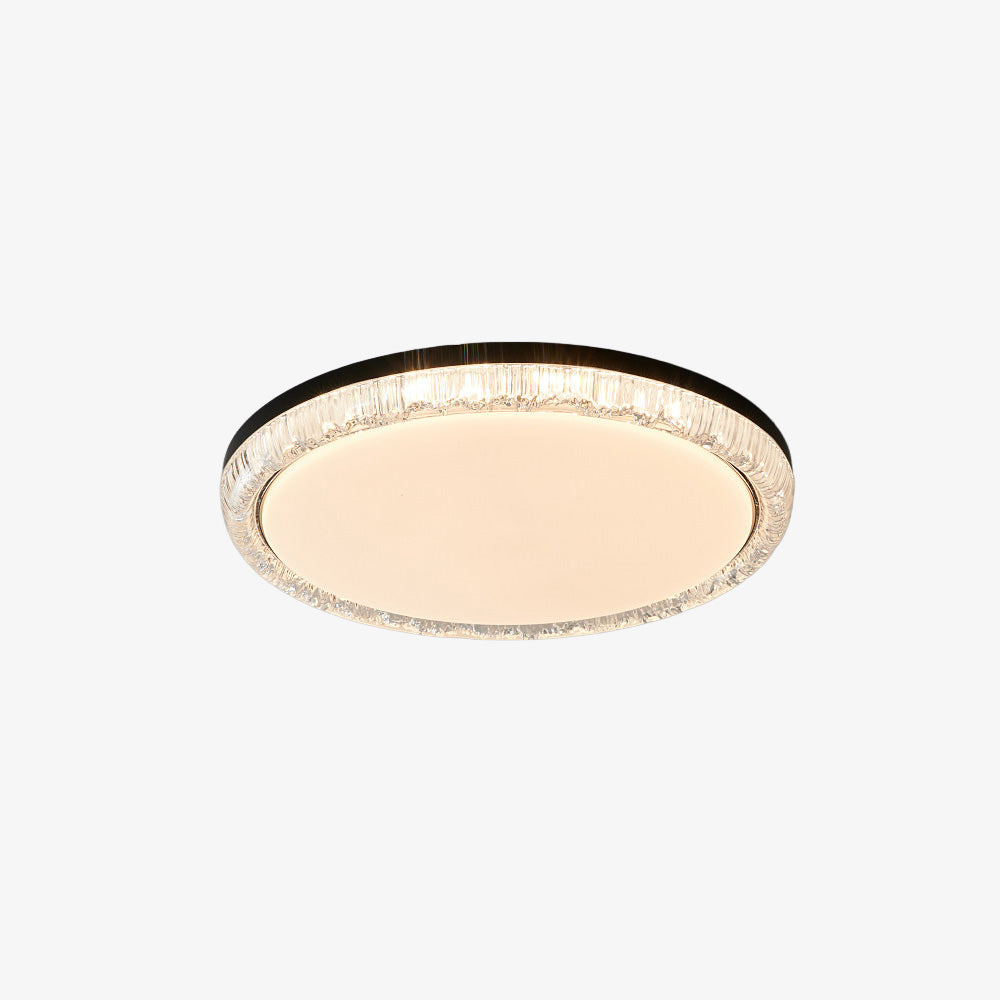 Modern Crystal Flush Mount LED Ceiling Lamp for Dining Room