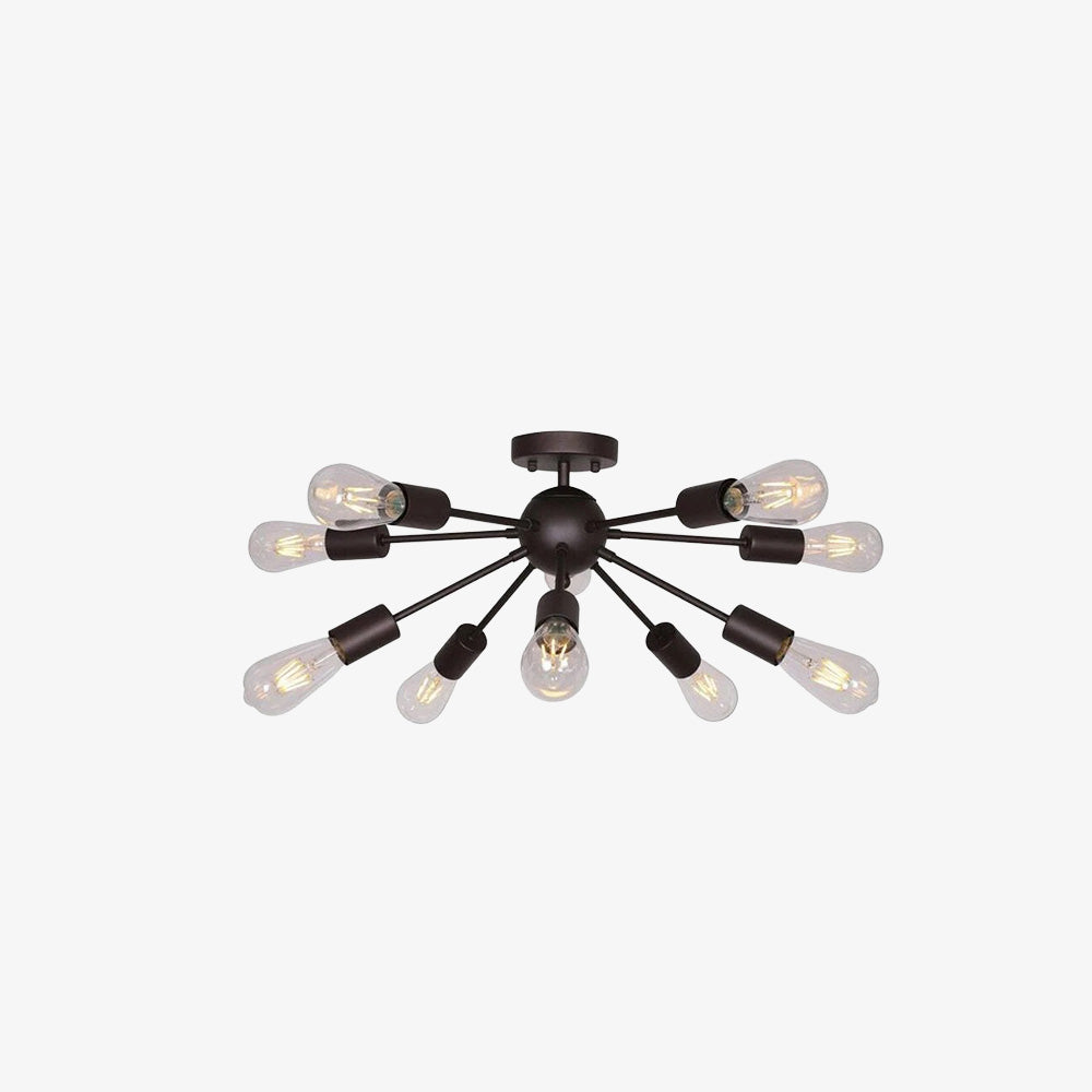 Semi Flush Sputnik Matte Ceiling Light for Dining Room Kitchen