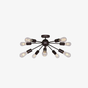 Semi Flush Sputnik Matte Ceiling Light for Dining Room Kitchen