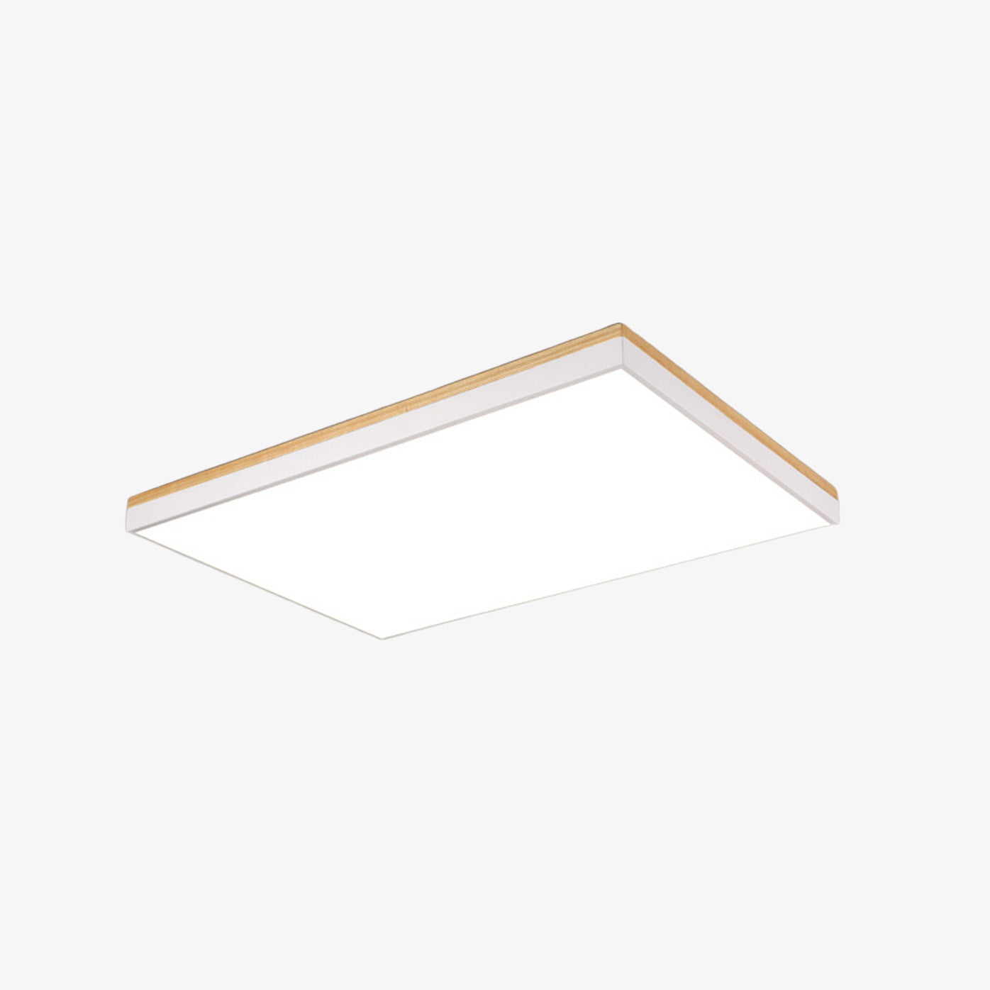 Modern Wooden Dimmable Flush Mount LED Ceiling Lights for Living Room Hallway