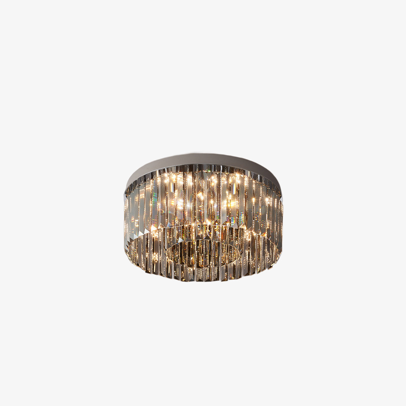 Luxury Crystal Round Flush Mount LED Ceiling Lights for Living Room