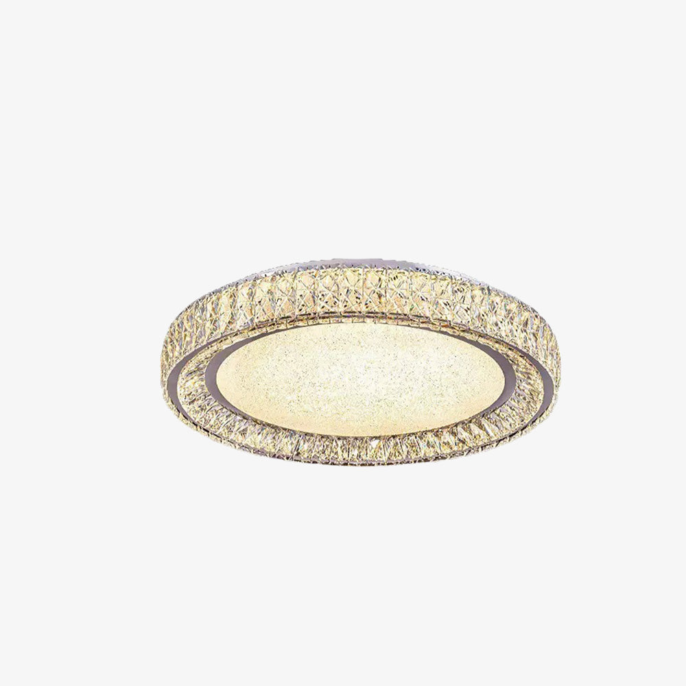 Luxury Crystal LED Ceiling Light Modern Round Chandelier for Living Room