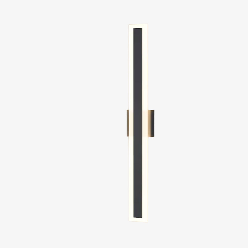 IP65 Linear Vertical Black Hardware Acrylic LED Wall Lights for Hallway