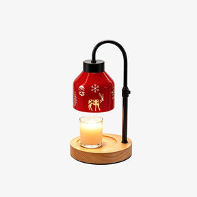 Creative Dimmable Wooden Iron Christmas Candle Lamp for Bedroom