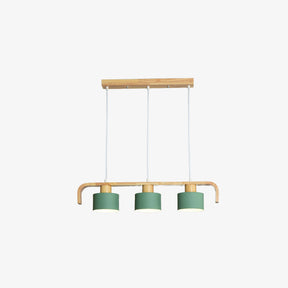 Modern Iron Wooden Pendant Lights for Kitchen Island Dining Room