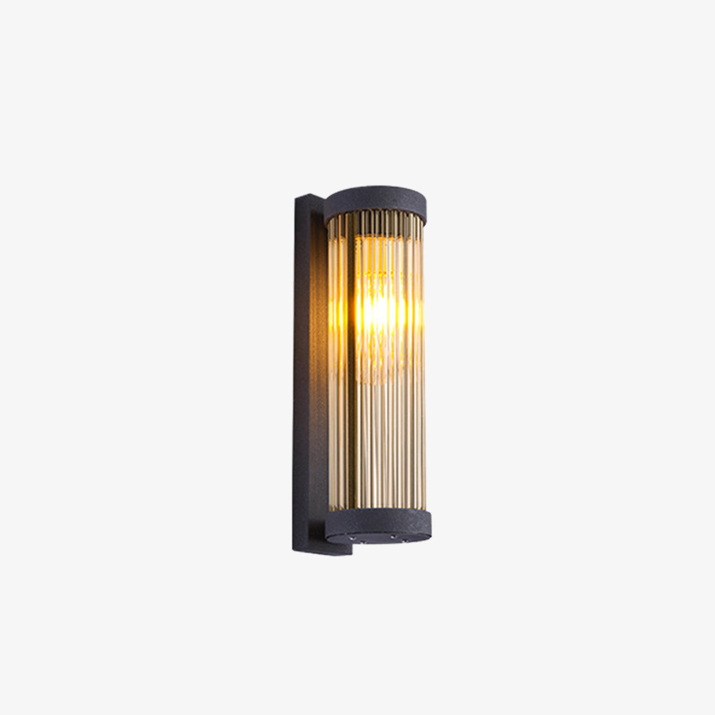 Cylindrical Glass Outdoor Wall Lights for Outdoor