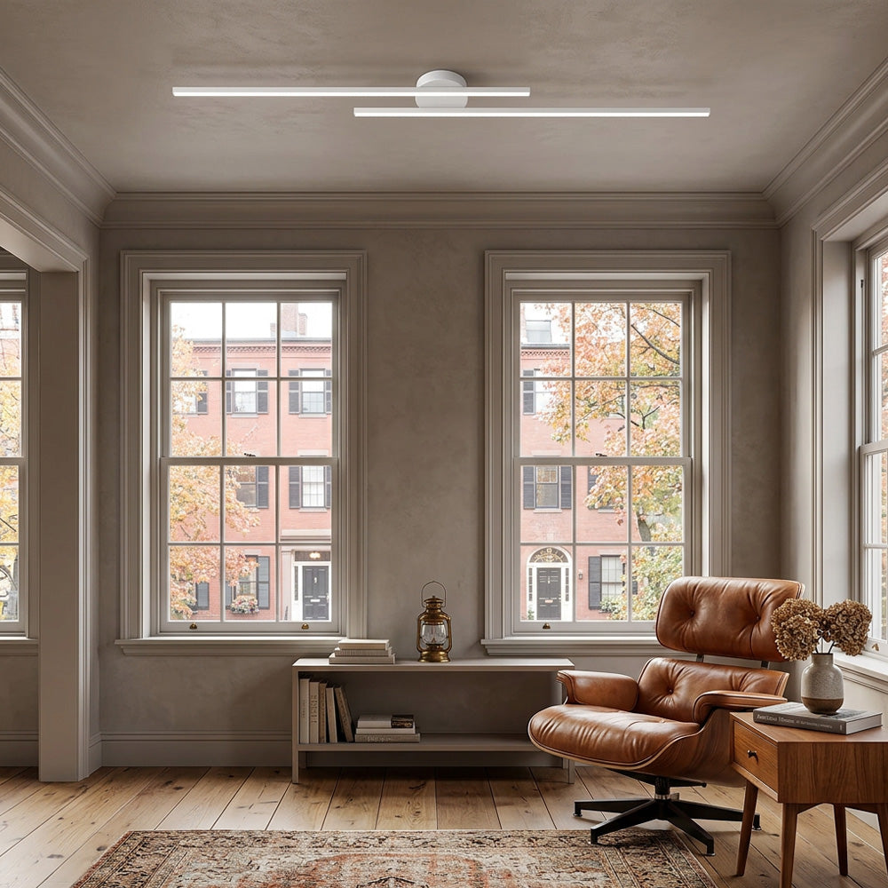 Nova Linear LED Semi-Flush Ceiling Lights