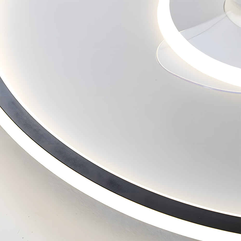 Modern LED Dimmable Ceiling Light Fan With Remote Light 6-Speed Adjustable Wind Speed