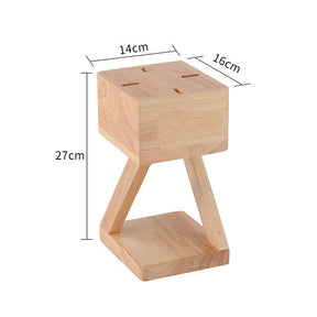 Contemporary Wood Bedroom Square Mini Warming Candle Lamp