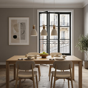 Nordic Wooden Metal Pendant Light Fixture for Kitchen Island