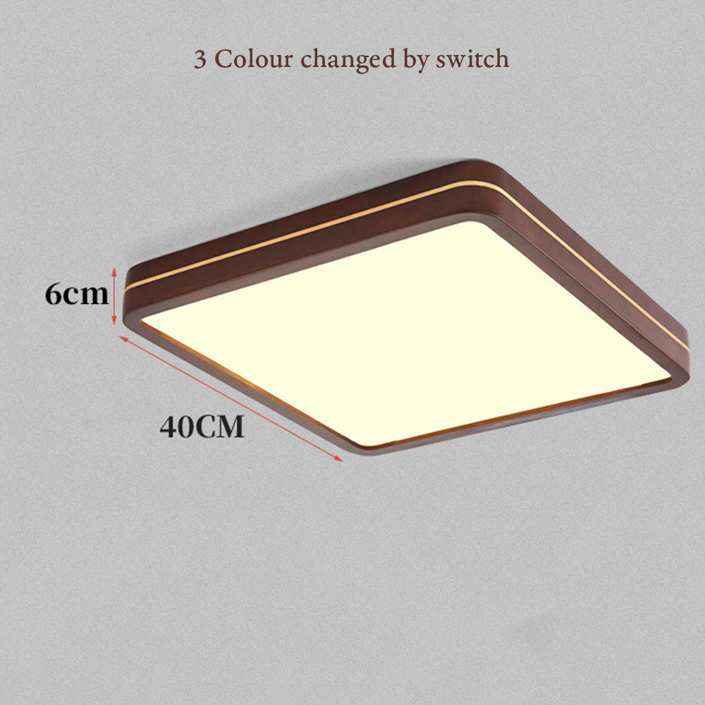 Simple Square Dimmable Bedroom LED Ceiling Light