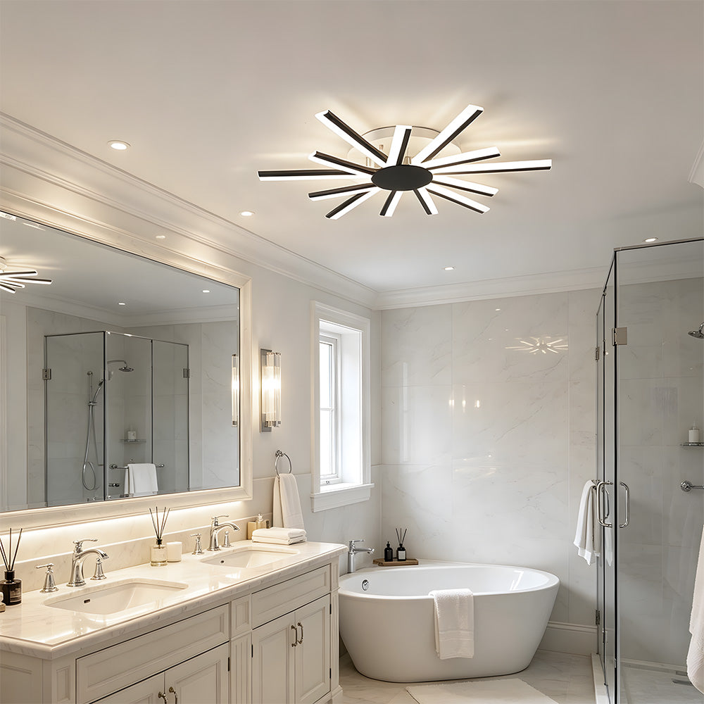 Stylish Multi Arm Acrylic LED Ceiling Lights for Living Room