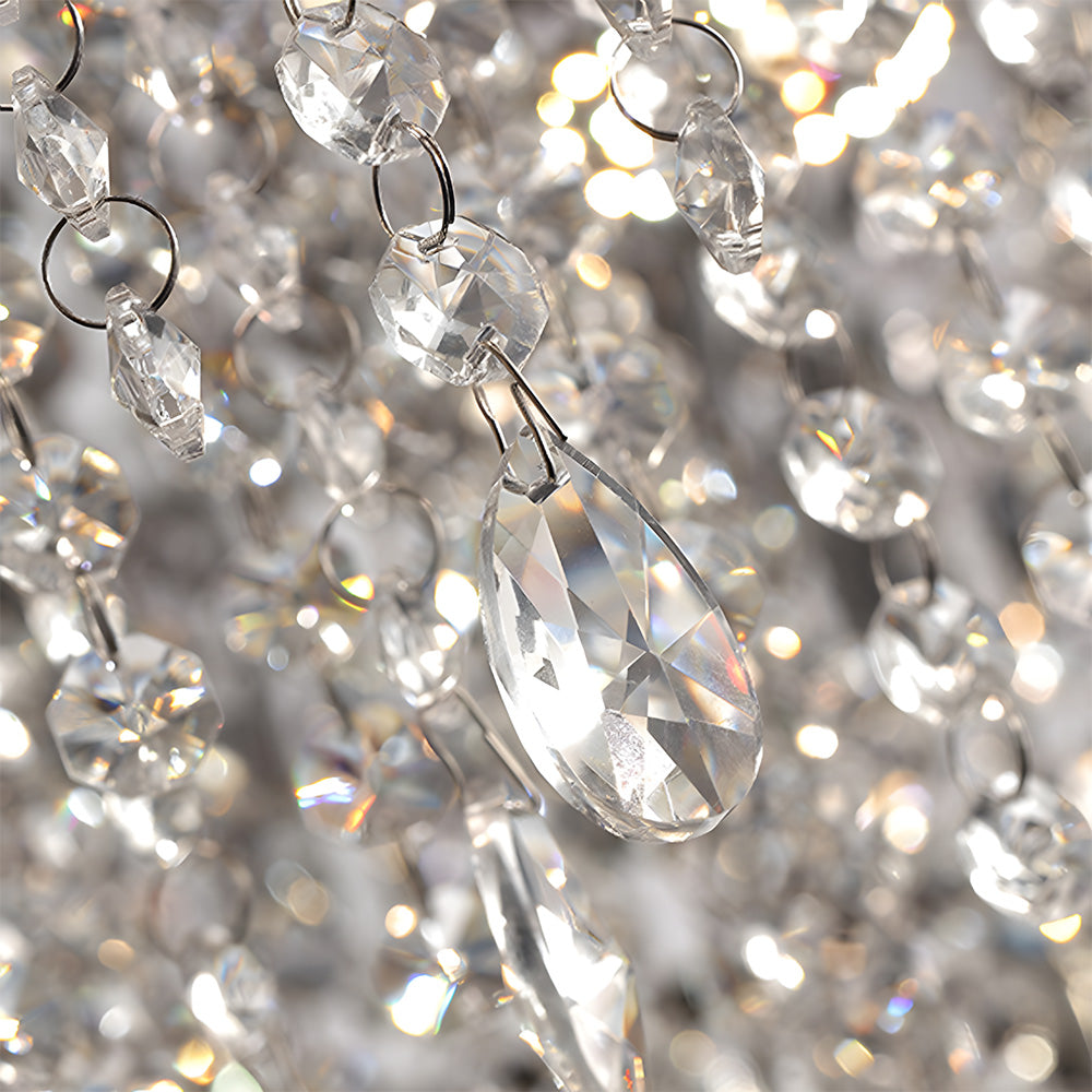 Luxury Crystal Ceiling Chandelier Lamp for Dining Room Living Room Bedroom