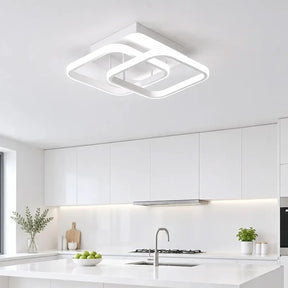 Nova Art Deco White LED Ceiling Lights