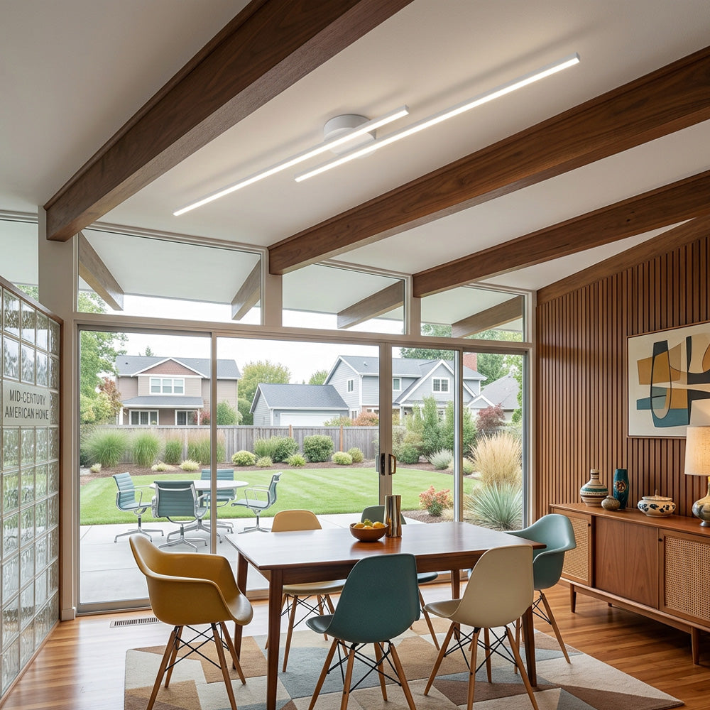 Nova Linear LED Semi-Flush Ceiling Lights