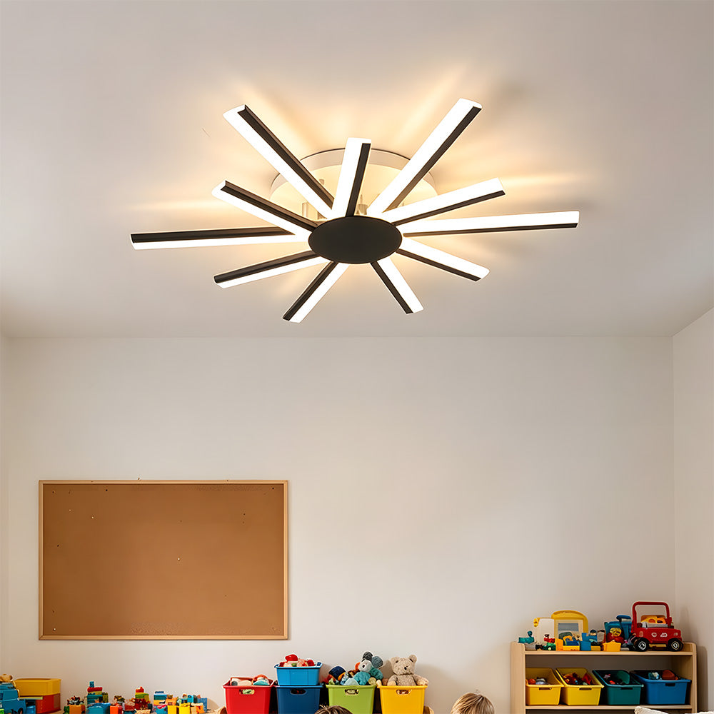 Stylish Multi Arm Acrylic LED Ceiling Lights for Living Room