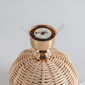 Modern Simple Bamboo Weaving Table Lamps