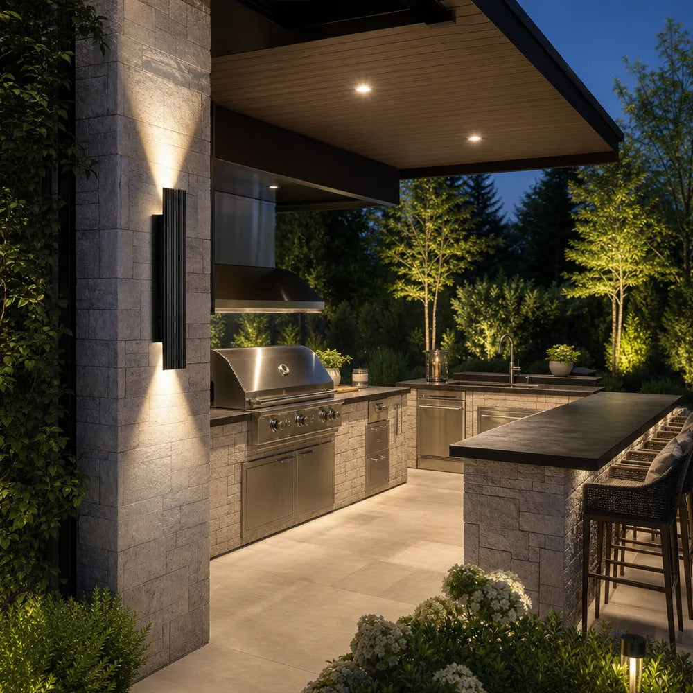 Modern Outdoor Aluminium Elevate Wall Light for Patio Garden Porch