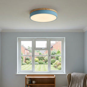 Aria Wood Flush Mount Ceiling Lamp