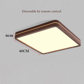 Simple Square Dimmable Bedroom LED Ceiling Light