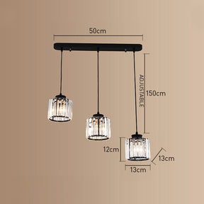 Simple Multi-Head Designer Crystal Kitchen Island Lamps