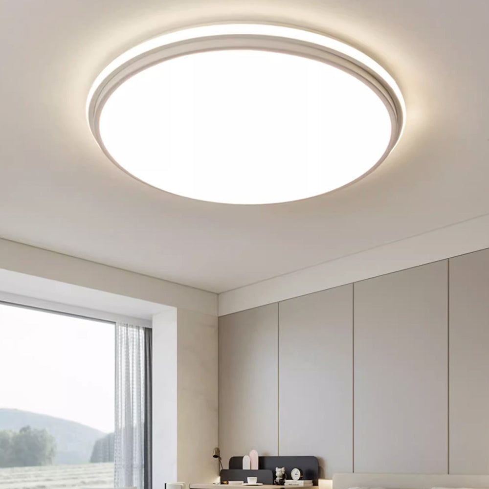 Modern Dimmable Round Silicone LED Ceiling Lights For Bedroom