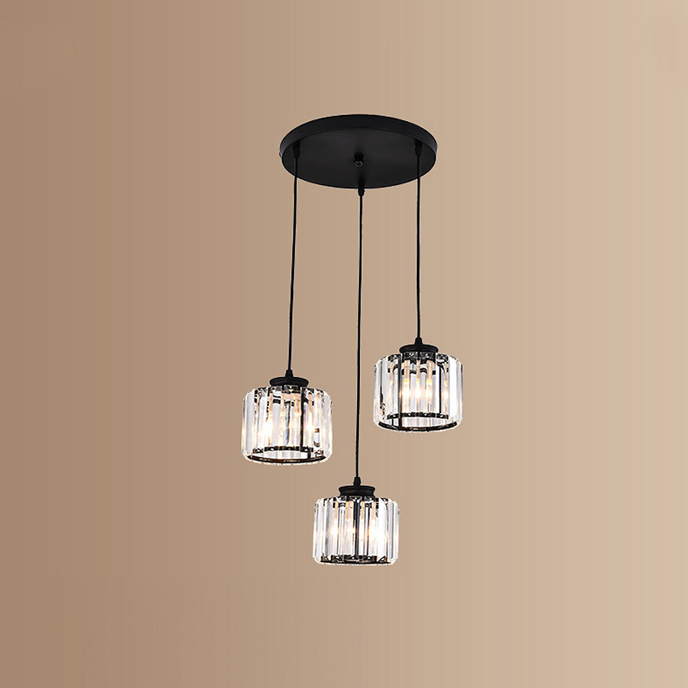 Simple Multi-Head Designer Crystal Kitchen Island Lamps