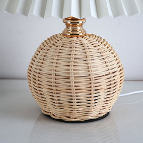 Modern Simple Bamboo Weaving Table Lamps