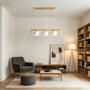 Modern Iron Wooden Pendant Lights for Kitchen Island Dining Room