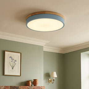 Aria Wood Flush Mount Ceiling Lamp