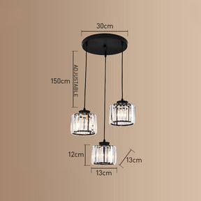 Simple Multi-Head Designer Crystal Kitchen Island Lamps