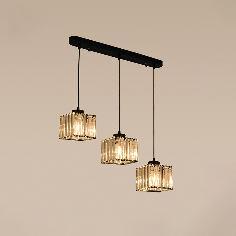 Simple Multi-Head Designer Crystal Kitchen Island Lamps