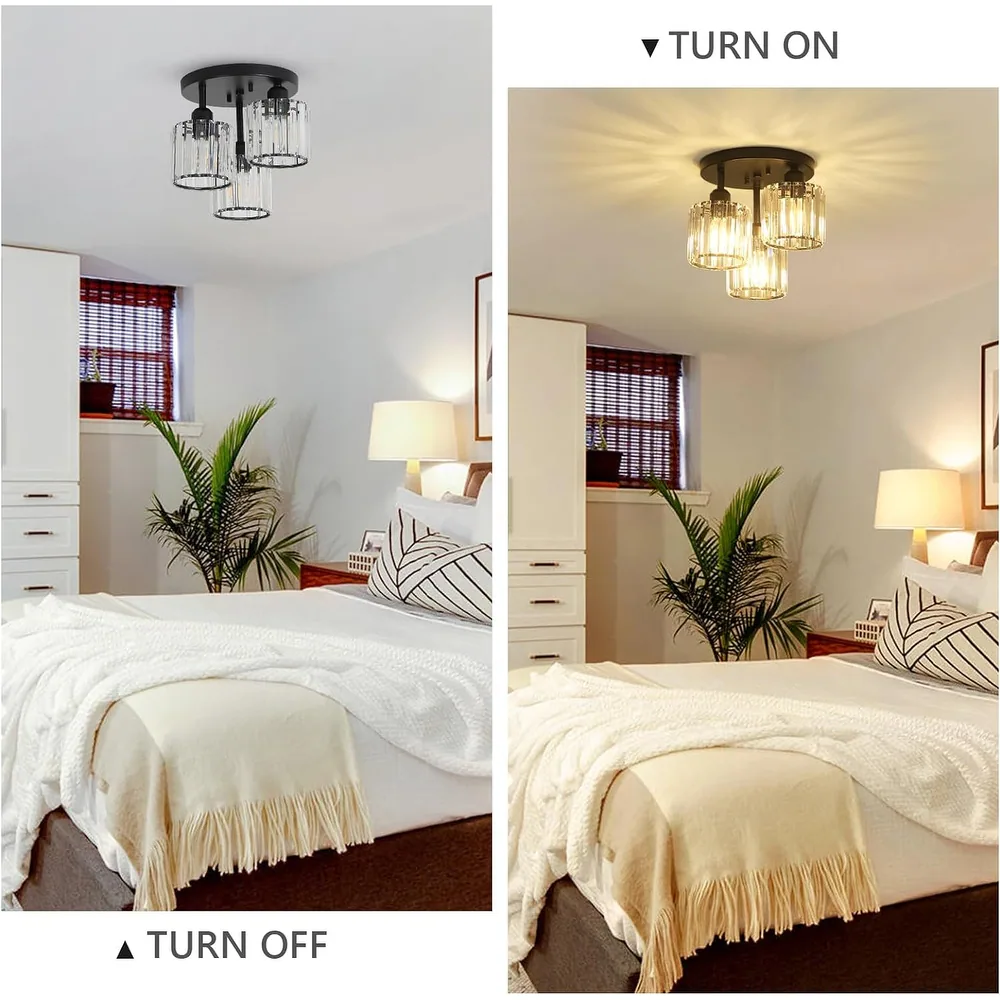 1-Light Hallway Flush Mount Ceiling Light