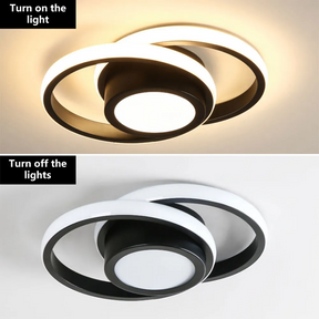 Minimalist Double Ring LED Ceiling Lamp